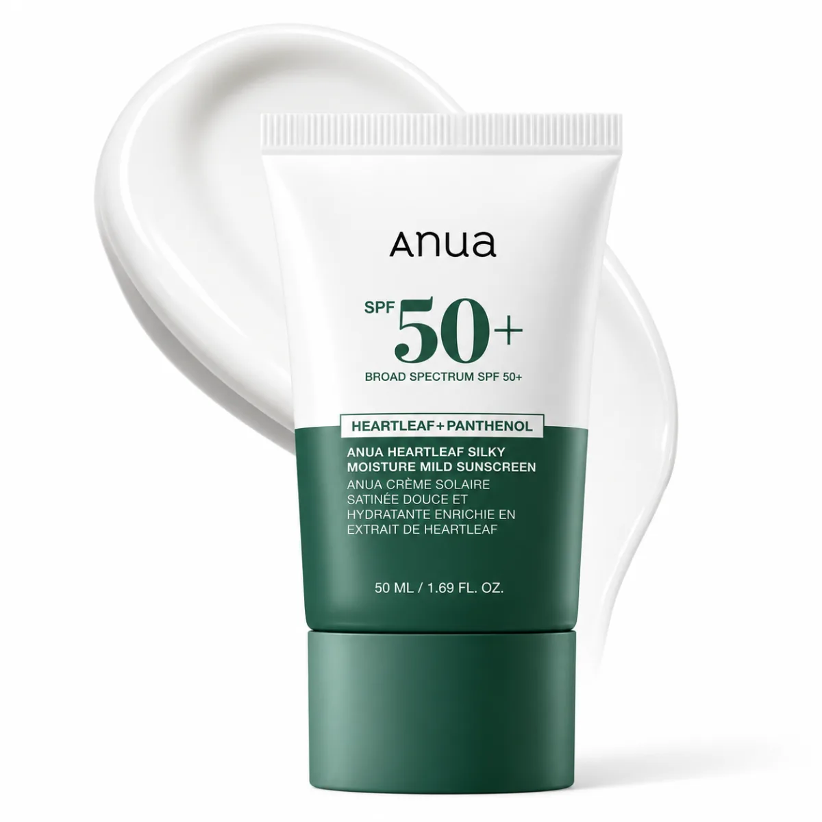 Anua Heartleaf Silky Moisture Mild Sunscreen SPF 50+ PA++++ 50ml 1