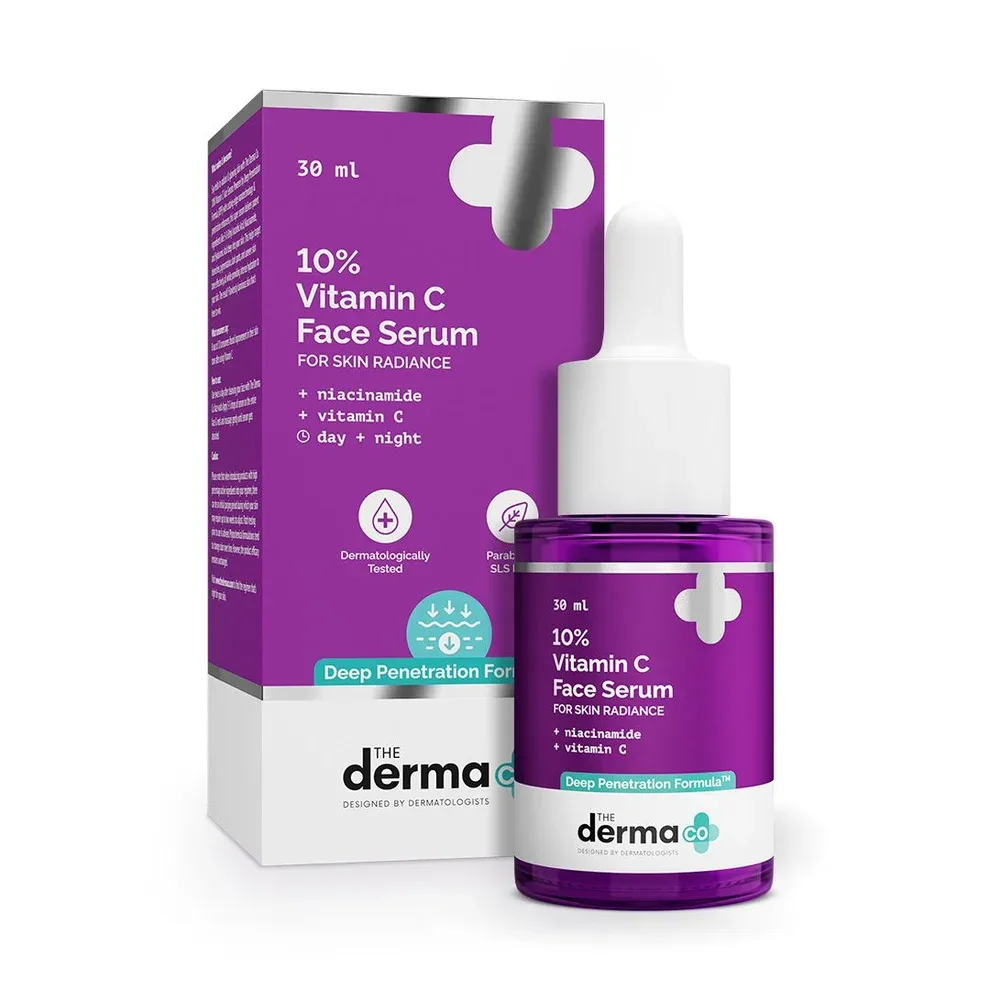 The Derma Co 10% Vitamin C Face Serum with Niacinamide & Hyaluronic Acid – 30ml 1
