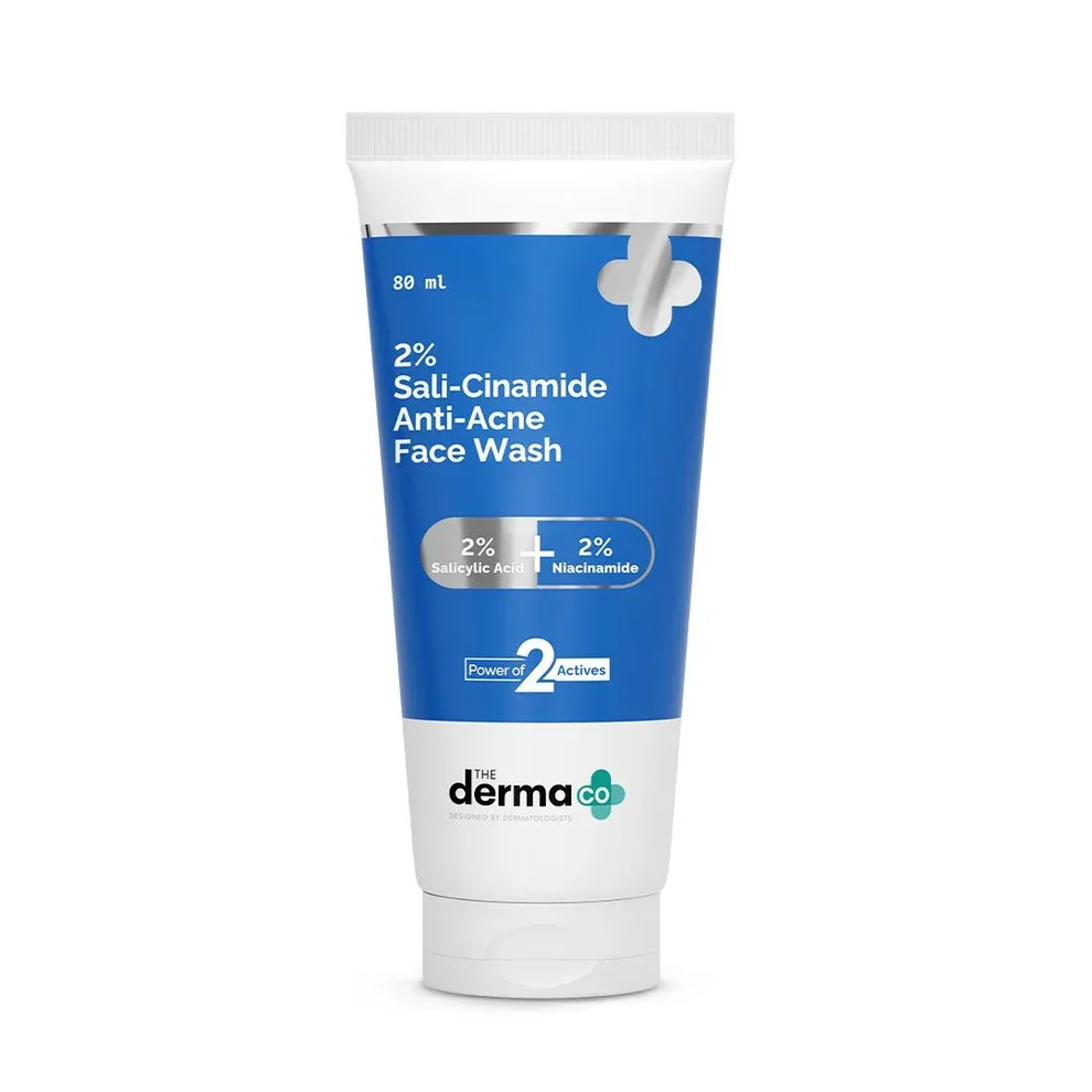 The Derma Co 2% Sali-Cinamide Anti-Acne Face Wash 80ml 1