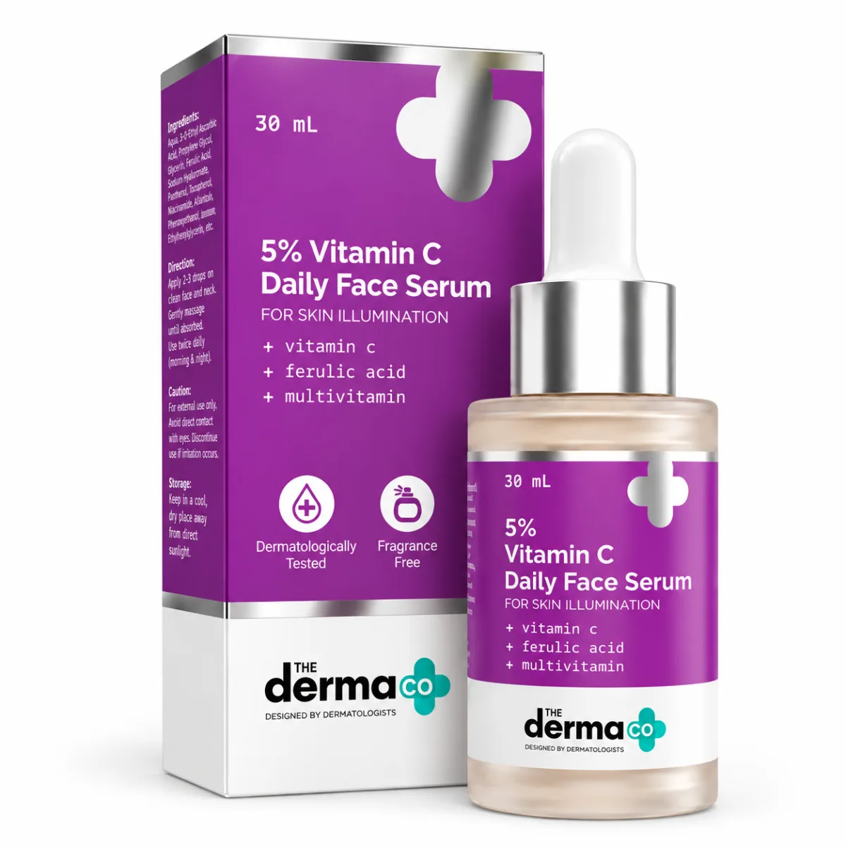 The Derma Co 5% Vitamin C Daily Face Serum 30ml 1
