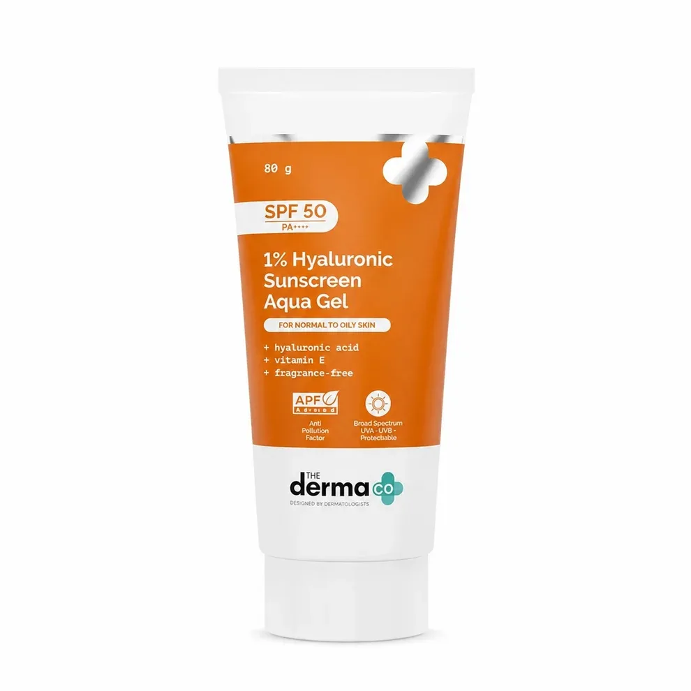 The Derma Co. 1% Hyaluronic Sunscreen Aqua Gel SPF 50 PA++++ 1
