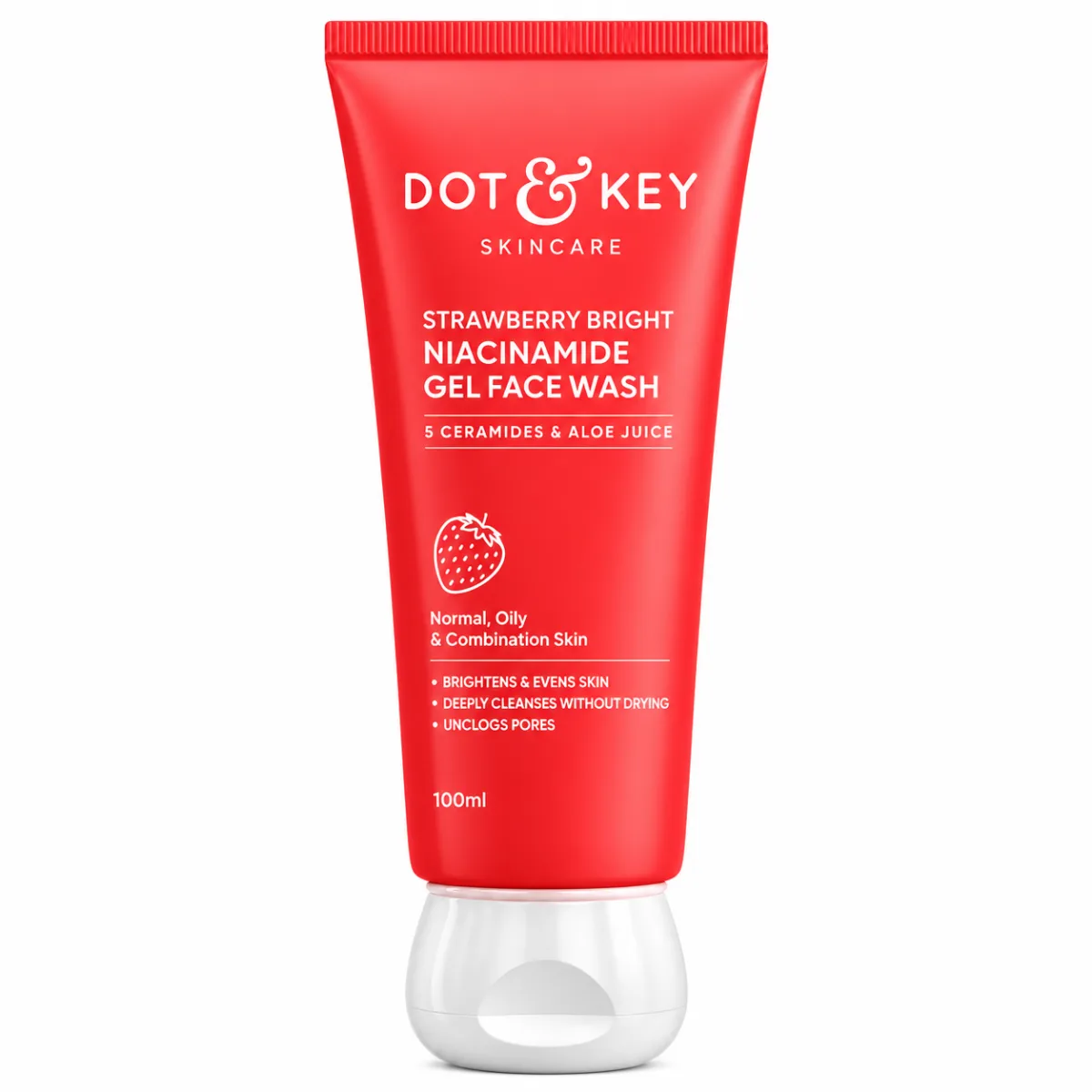Dot & Key Strawberry Bright Niacinamide Gel Face Wash 100ml 1
