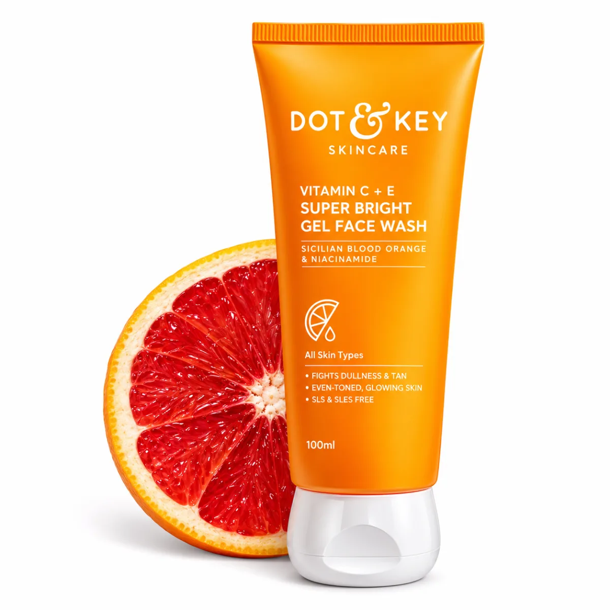 Dot & Key Vitamin C+E Super Bright Gel Face Wash 100ml 1