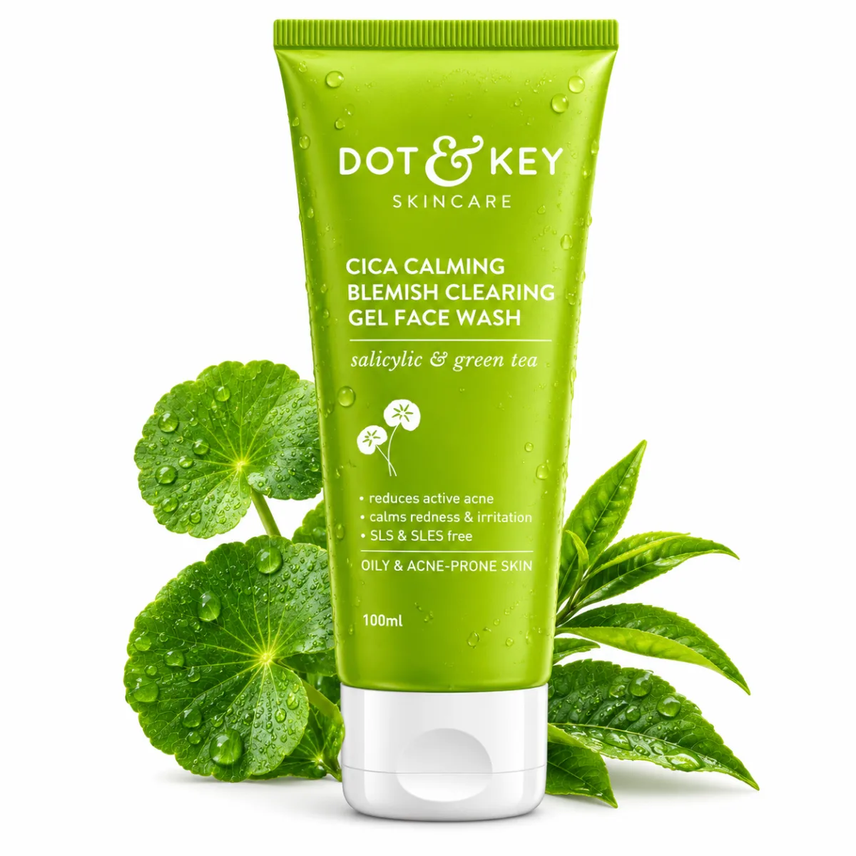 Dot & Key Cica Calming Blemish Clearing Gel Face Wash 100ml 1