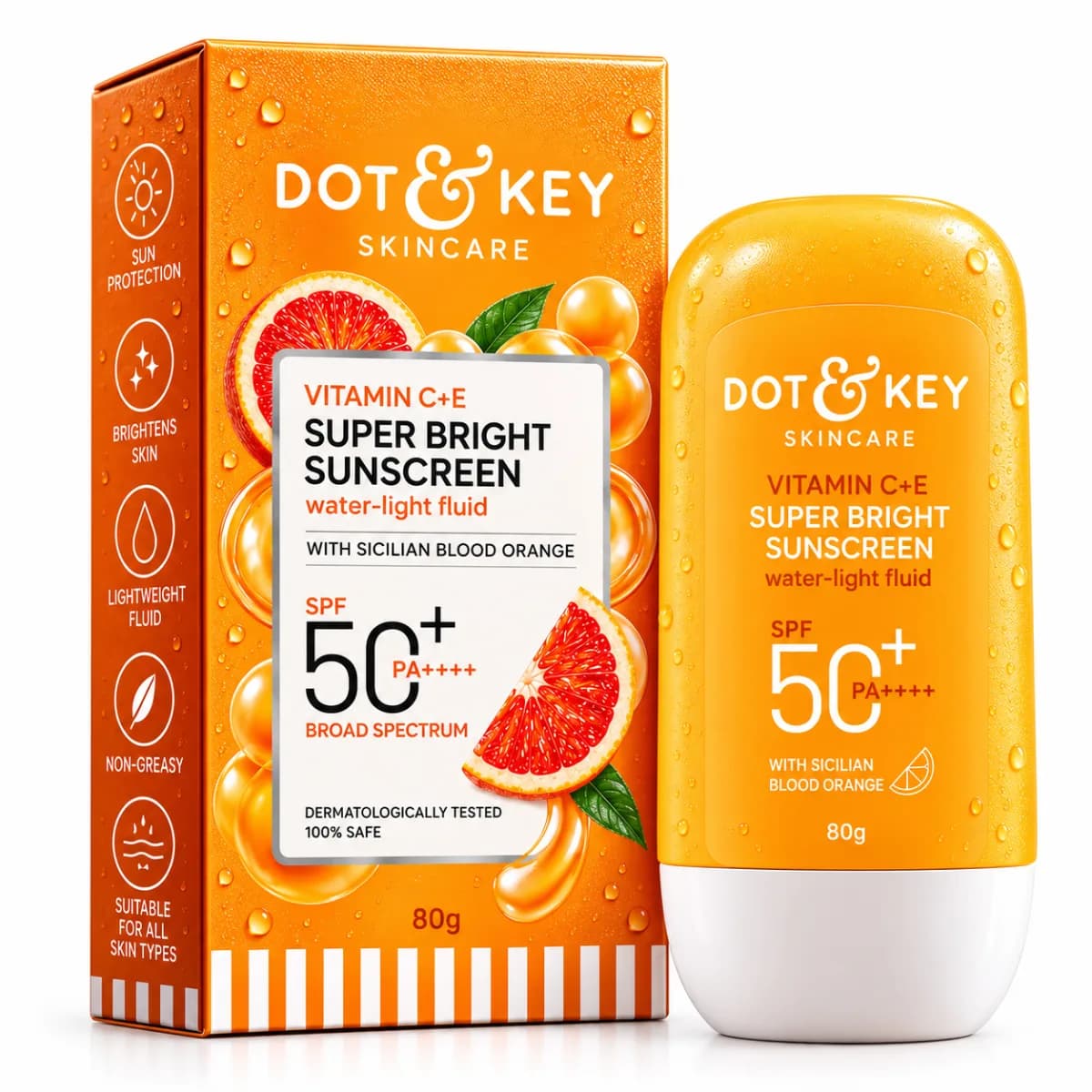 Dot & Key Vitamin C+E Super Bright Sunscreen SPF 50+ PA++++ 1